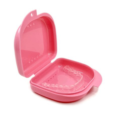 Container for caps, dentures, Pink
