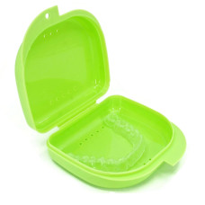 Container for caps, dentures, Light green