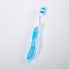 Дорожная складная зубная щетка, голубая
