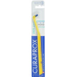 Curaprox Single 1009 Single-bristled toothbrush for braces, yellow with blue bristles