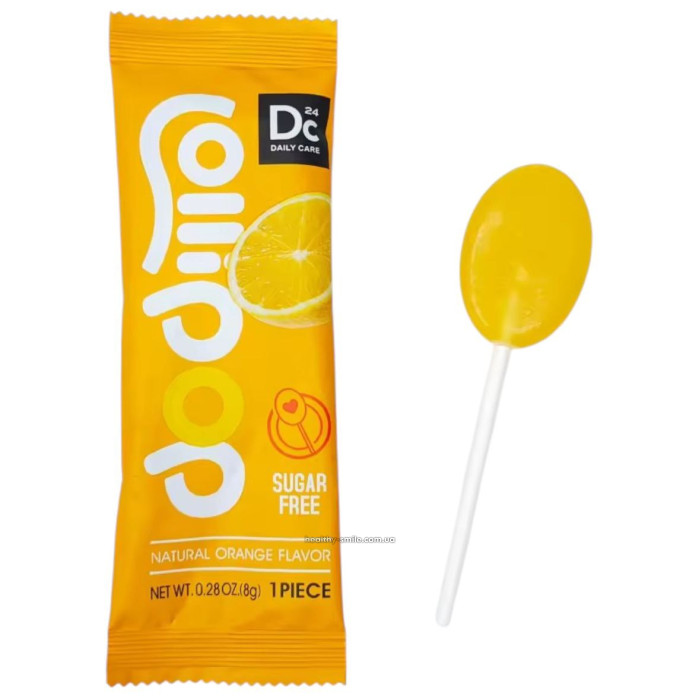 Dc 24 Льодяник на паличці без цукру, з ксилітом, Апельсин