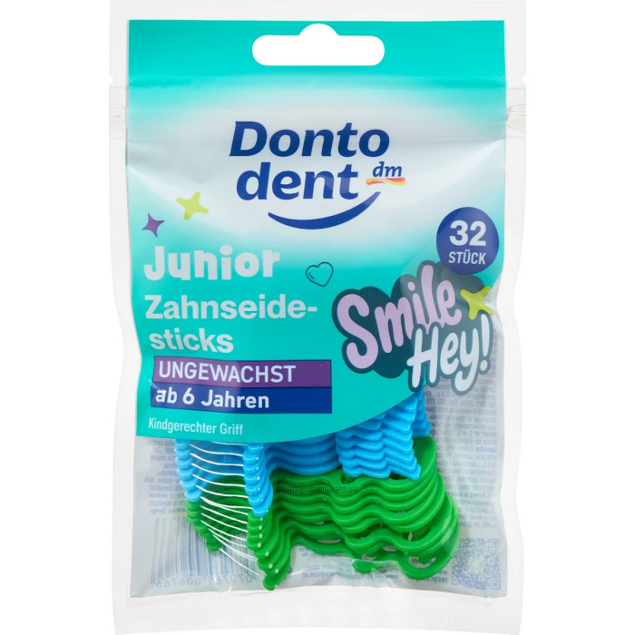 Dontodent Junior Дитячі флос-зубочистки, 32 шт.