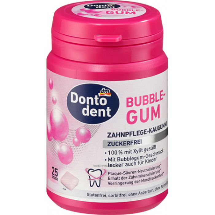 Dontodent Bubble Gum Жевательная резинка с ксилитом, 25 шт.