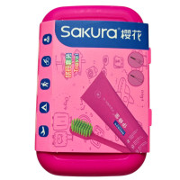 Sakura дорожній набір для догляду за зубами, Рожевий