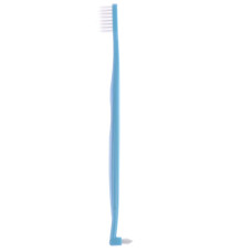 Ортодонтична двостороння зубна щітка для догляду за брекетами, синя