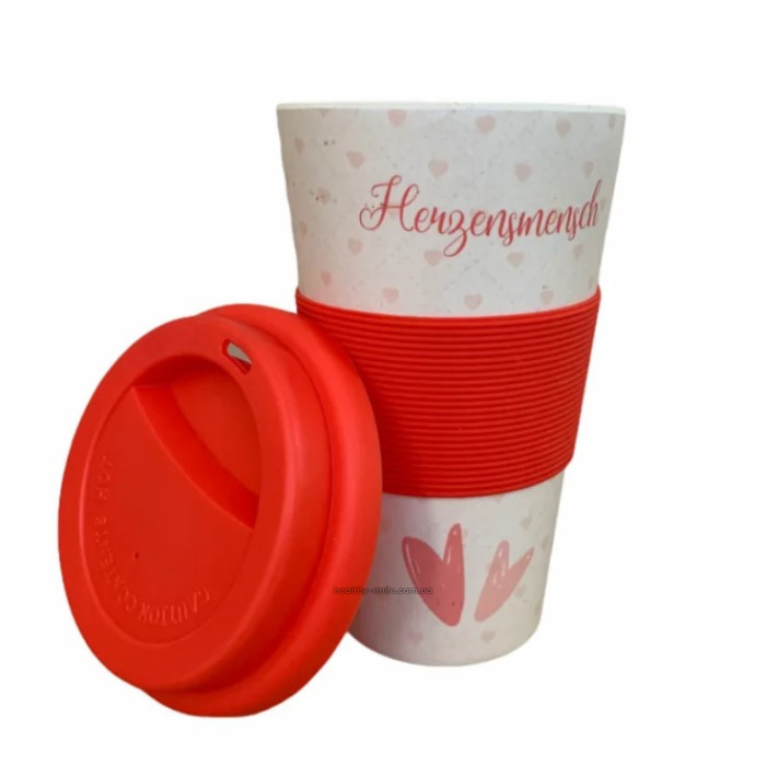Eco thermo mug made of bamboo fiber, Henzensmengdi 350 ml