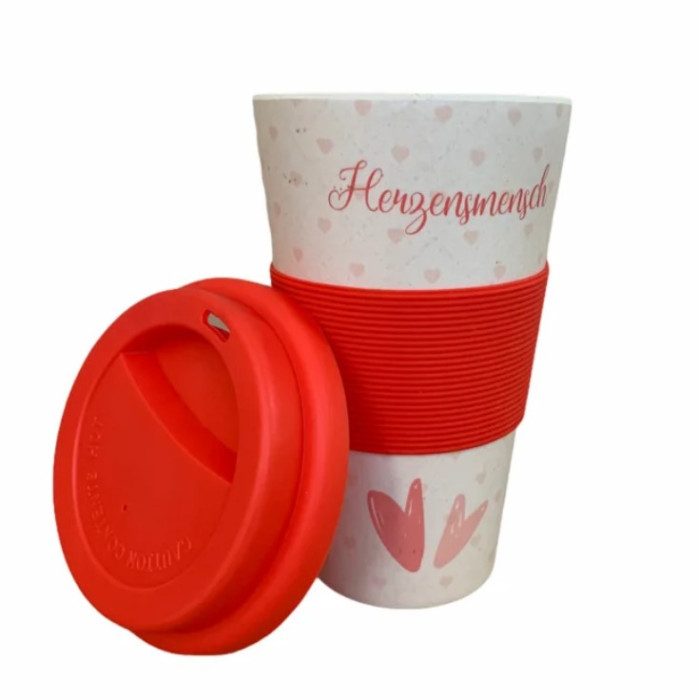 Eco thermo mug made of bamboo fiber, Henzensmengdi 350 ml
