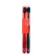 Set of toothbrushes, 2 pcs, burgundy and green