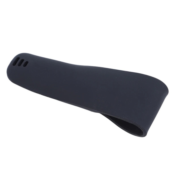 Portable travel silicone shaver case, black