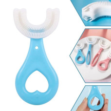 Children's U-shaped Toothbrush Cap, 360 Degree Cleaning, 2-6 Years, Blue