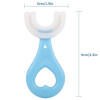 Children's U-shaped Toothbrush Cap, 360 Degree Cleaning, 2-6 Years, Blue
