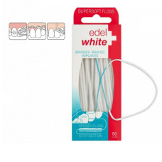 Edel White Super Soft Зубна нитка, супер мяка, 50 шт