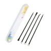 A set of tools for removing pimples, blackheads, acne, black, 4 pcs