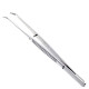 Dental tweezers, curved