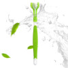 Three-sided toothbrush for dogs, light green