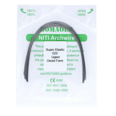 NiTi 0.20 Upper Orthodontic arches, 10 pcs
