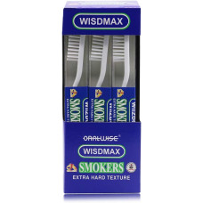 Wizdmax Зубная щетка для курильщиков, экстра жесткая
