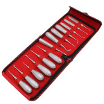 A set of surgical elevators for tooth extraction, 13 pcs