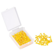 Disposable dental wedges with a hole, yellow, 100 pcs., M