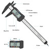 Digital caliper from carbon fiber, 150 mm