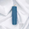 Candle made of colored wax, blue, 13 x 2.5 cm