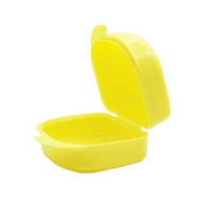 Контейнер для зубних протезів 7.5x6.5x4 см, жовтий