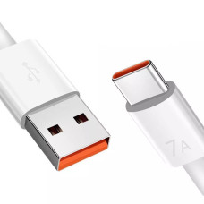 Кабель USB to Type-C, 7A, Fast Charging, 1м білий