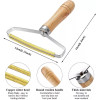 Razor brush for removing pet dander and fur