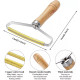 Razor brush for removing pet dander and fur