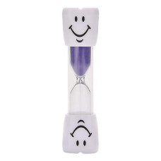 Azdent hourglass - timer for brushing teeth, 3 min, purple