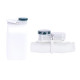 Portable collapsible silicone bottle, white, 400 ml