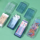 A case for flossers, toothpicks, interdental brushes, sticks for ears