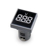 AC voltmeter digital, white, AC 60-500V, 22mm