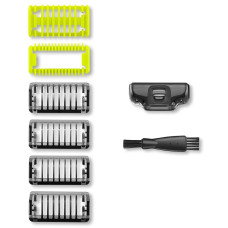 Set of combs for the Philips Oneblade shaver for shaving the beard and body 6pcs + cap + brush