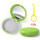 Container for caps, aligners, retainers, with a mirror, on a magnet, Light green