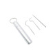 Portable stainless steel toothpick set