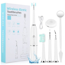 Ultrasonic scaler toothbrush, white