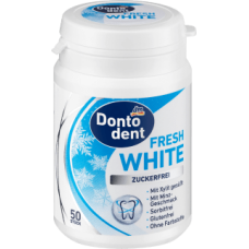 Dontodent Fresh White Chewing gum with xylitol, 50 pcs
