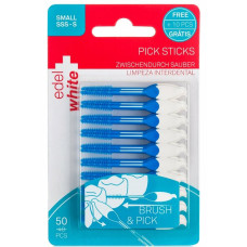 Edel White Pick Stick інтердентальні зубочистки, розмір S, 50 шт