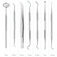 Diagnostic dental tool set made of stainless steel, 6 pcs