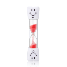 Azdent hourglass - timer for brushing teeth, 3 minutes, red