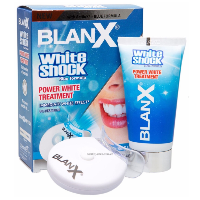 Blanx White Shock Зубная паста + активатор LED Bite