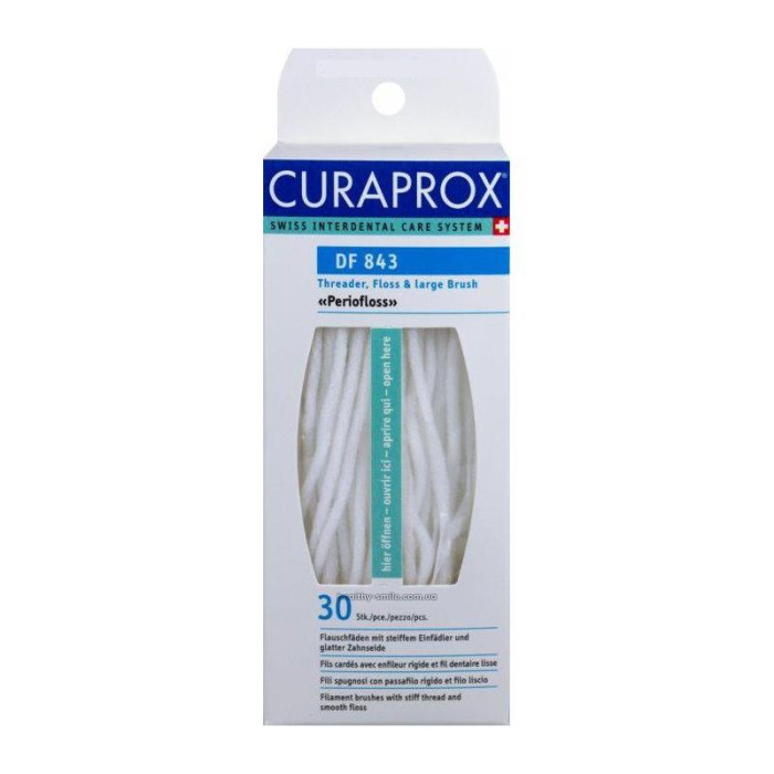 Curaprox 3 in 1 Perio DF 843 Nylon dental floss