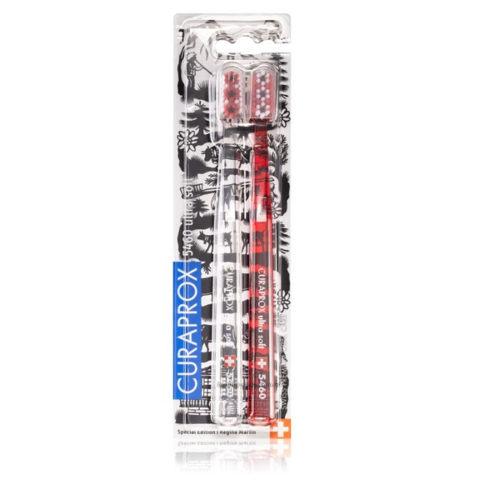 Curaprox 5460 Ultra Soft Limited Edition Switzerland Set of toothbrushes, 2 pcs