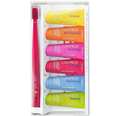 Curaprox BE YOU Set of toothpastes with six flavors and toothbrush CS 5460