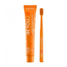 Curaprox BE YOU Pure Happiness Peach + Apricot, 90ml and Ultra Soft CS5460 toothbrush