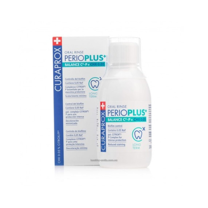 Curaprox Perio Plus Balance Rinse aid with chlorhexidine 0.05%, 200 ml