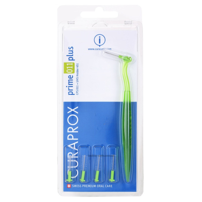 CURAPROX Prime Plus CPS 011 replaceable interdental brushes 1.1 - 5.0 mm 5 pcs + holder
