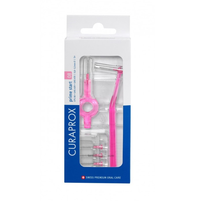 Curaprox Prime Start CPS 08 Set of interdental brushes (5 pcs. + 2 pcs. Holders)