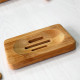 Wooden soap dish for bathroom, light